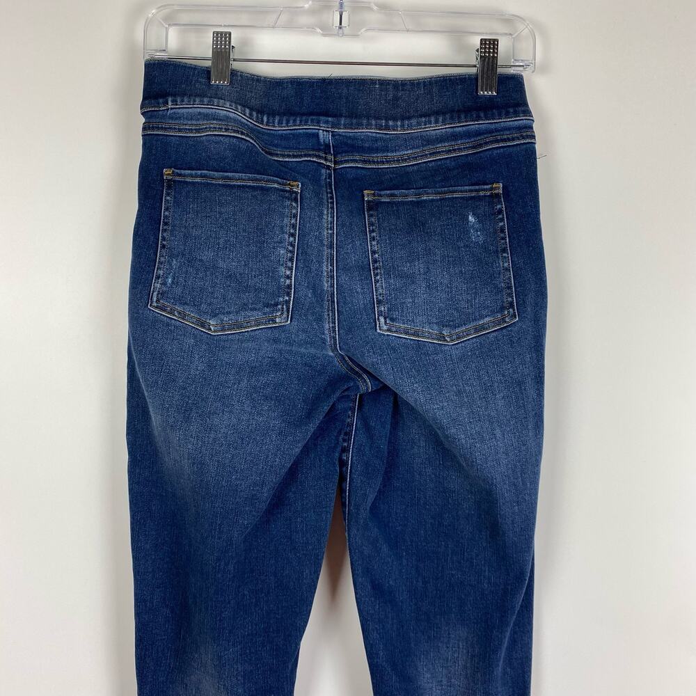 Spanx Distressed Ankle Skinny Jeans Medium Wash Womens Size Medium - Picture 10 of 12